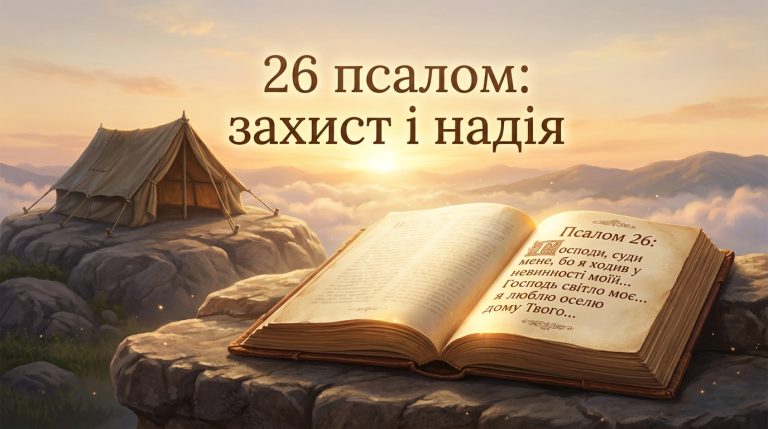 26 псалом читати українською: повний текст і короткі пояснення для щоденного захисту