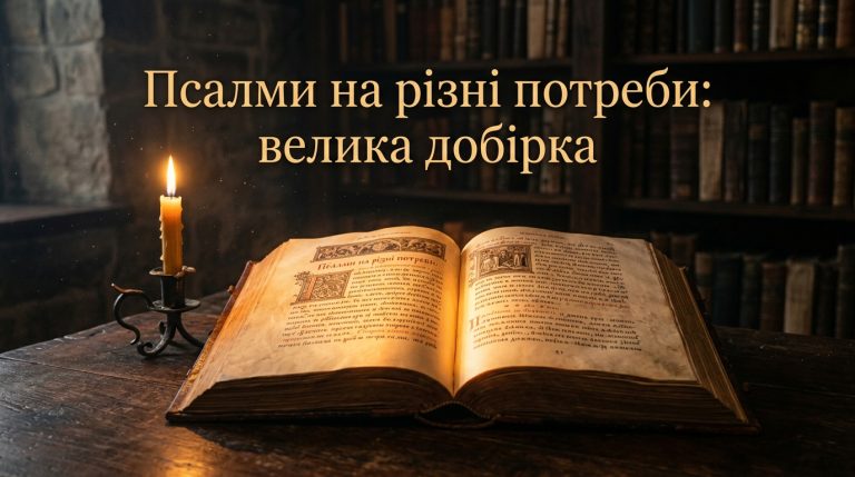 Псалми на різні потреби: велика добірка за життєвими ситуаціями