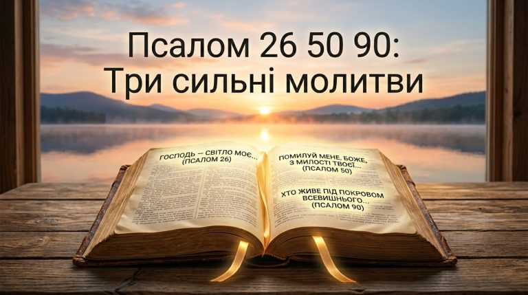 Псалом 26 50 90 українською: читати разом три сильні молитви для захисту та спокою