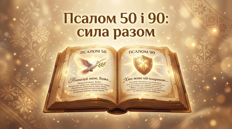 Псалом 50 і 90 українською: коли читають разом і чому це працює
