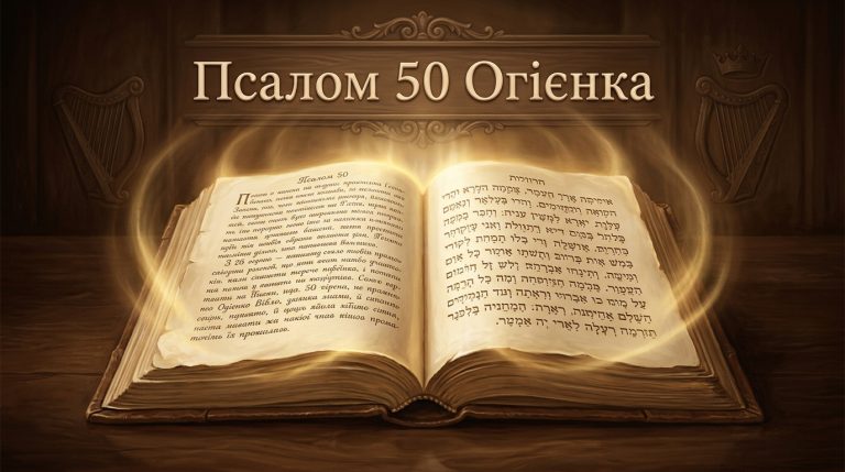 Псалом 50 Огієнка: текст перекладу, особливості й відмінності. Повний розбір