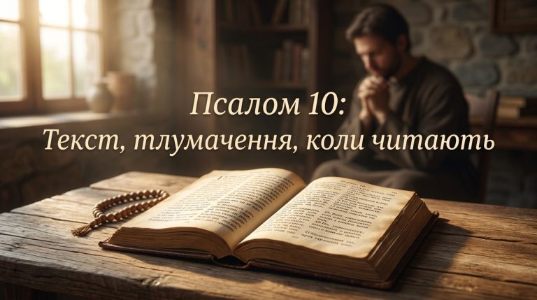 Псалом 10 українською: текст, тлумачення і коли читають — повний гід