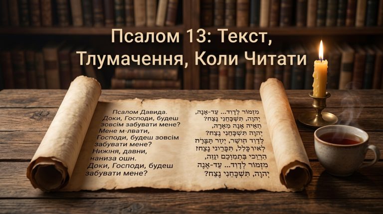Псалом 13 українською: текст, тлумачення і коли читають — повний посібник