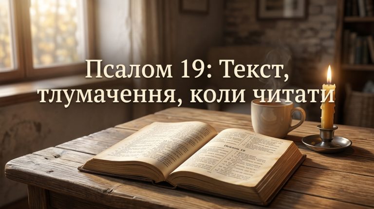 Псалом 19 українською: текст, тлумачення і коли читають — повний гід