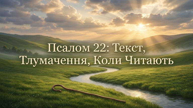 Псалом 22 українською: текст, тлумачення і коли читають — повний гід