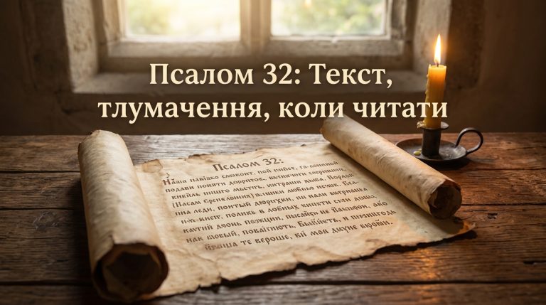Псалом 32 українською: текст, тлумачення і коли читають — повний посібник