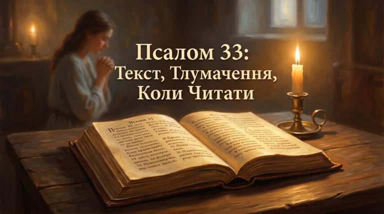 Псалом 33 українською: текст, тлумачення і коли читають — повний посібник