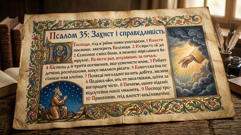 Псалом 35 українською: текст, тлумачення і коли читають — повний посібник