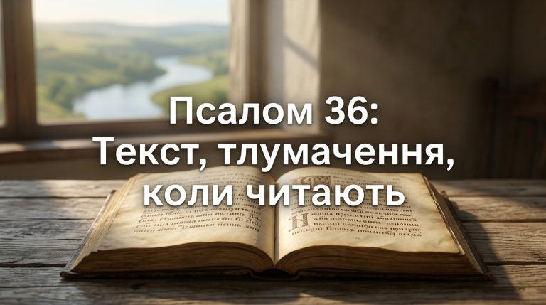Псалом 36 українською: текст, тлумачення і коли читають — повний посібник