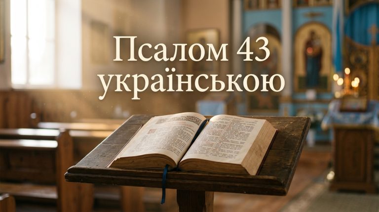 Псалом 43 українською: текст, тлумачення і коли читають