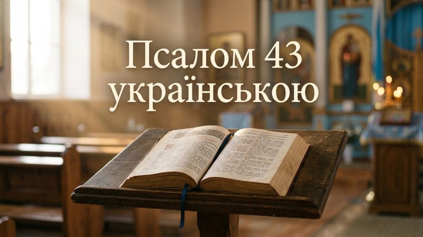 Псалом 43 українською: текст, тлумачення і коли читають