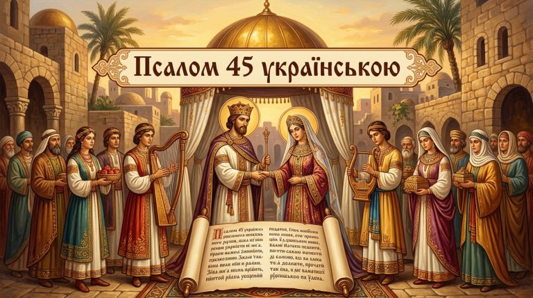 Псалом 45 українською: текст, тлумачення і коли читають – повний гід для віруючих