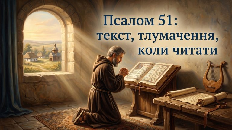 Псалом 51 українською: текст, тлумачення і коли читають — повний посібник