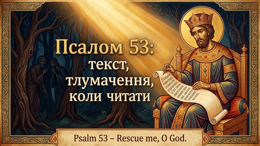 Псалом 53 українською: текст, тлумачення і коли читають — повний путівник