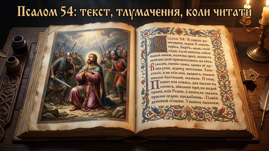 Псалом 54 українською: текст, тлумачення і коли читають — повний посібник