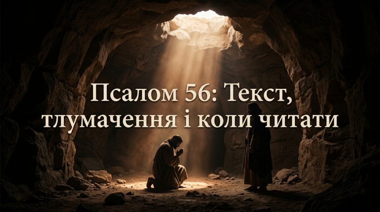 Псалом 56 українською: текст, тлумачення і коли читають