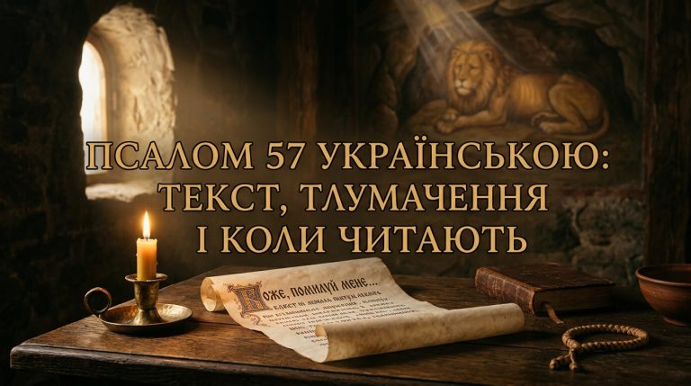 Псалом 57 українською: текст, тлумачення і коли читають – повний розбір