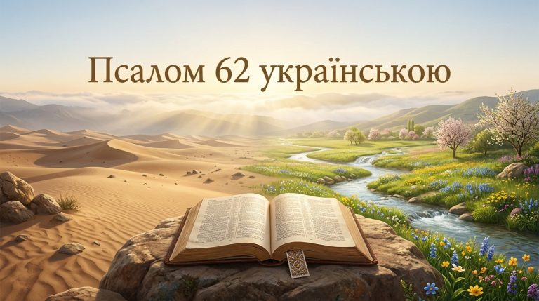 Псалом 62 українською: текст, тлумачення і коли читають