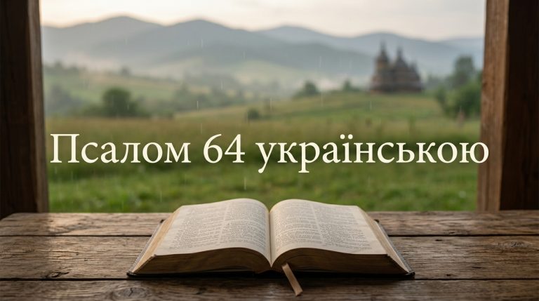 Псалом 64 українською: текст, тлумачення і коли читають