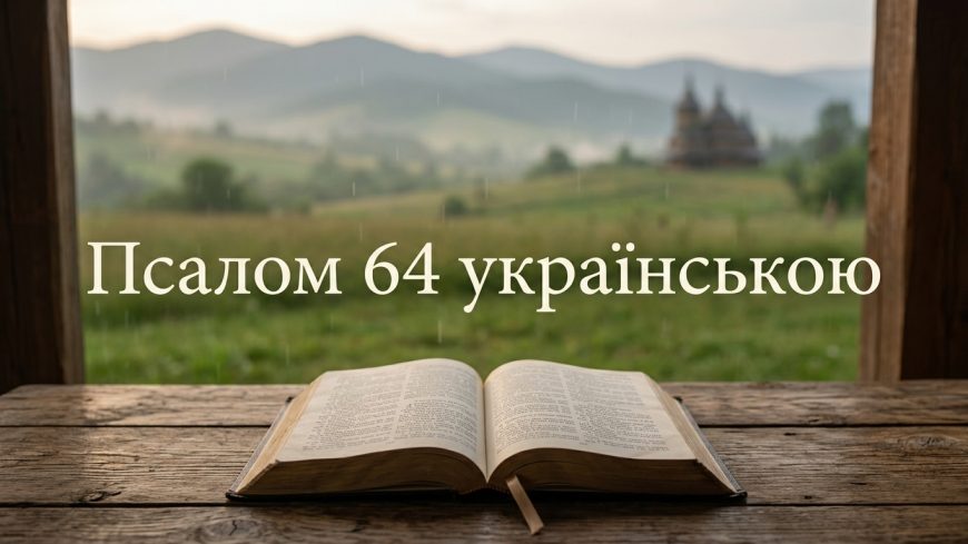 Псалом 64 українською: текст, тлумачення і коли читають