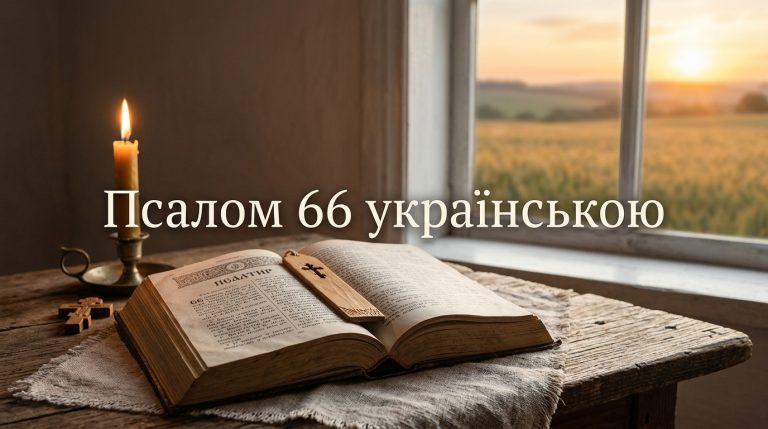 Псалом 66 українською: текст, тлумачення і коли читають