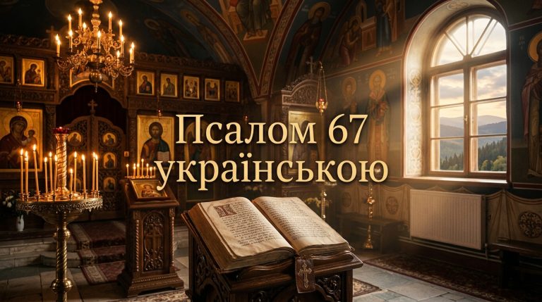 Псалом 67 українською: текст, тлумачення і коли читають