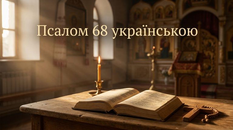 Псалом 68 українською: текст, тлумачення і коли читають