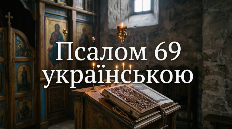Псалом 69 українською: текст, тлумачення і коли читають
