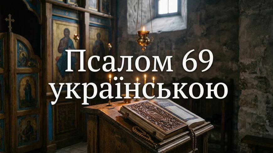 Псалом 69 українською: текст, тлумачення і коли читають
