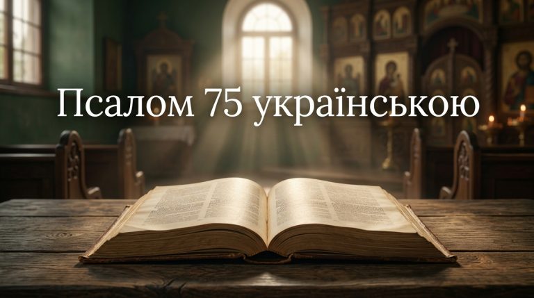 Псалом 75 українською: текст, тлумачення і коли читають