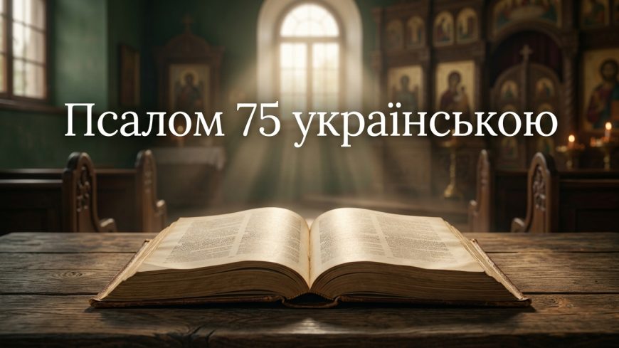 Псалом 75 українською: текст, тлумачення і коли читають