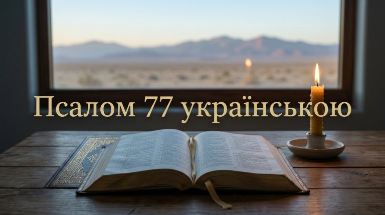 Псалом 77 українською: текст, тлумачення і коли читають