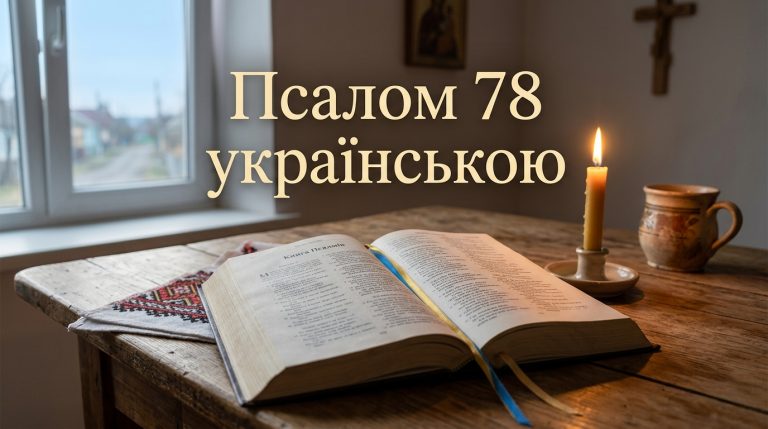 Псалом 78 українською: текст, тлумачення і коли читають