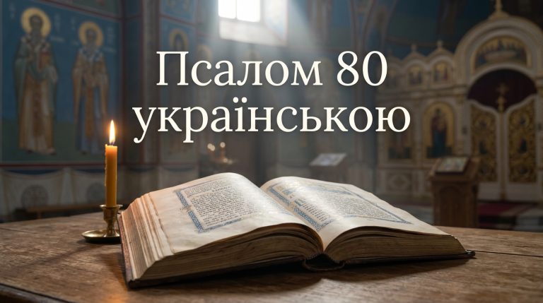Псалом 80 українською: текст, тлумачення і коли читають