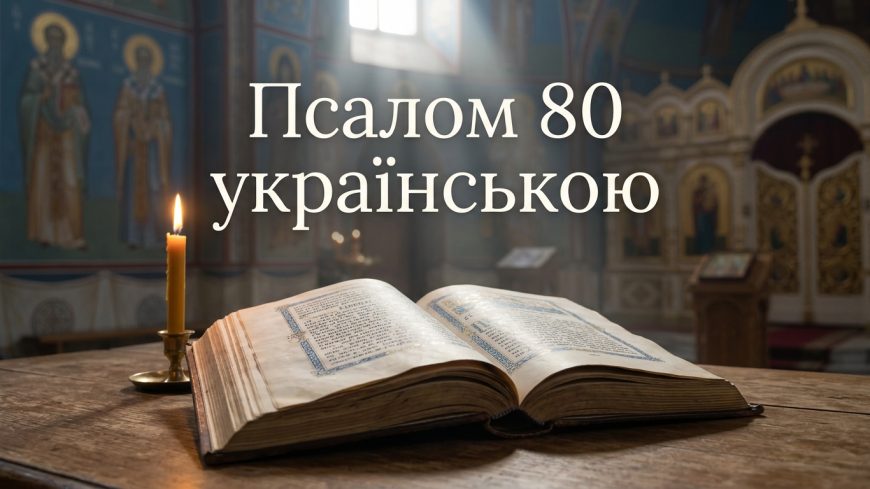 Псалом 80 українською: текст, тлумачення і коли читають