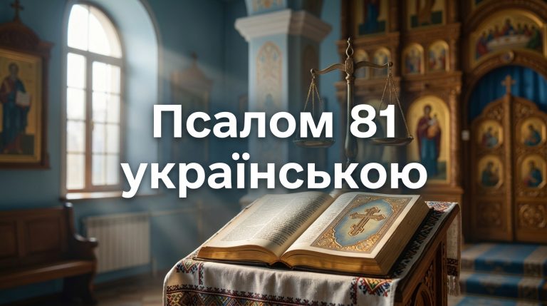 Псалом 81 українською: текст, тлумачення і коли читають