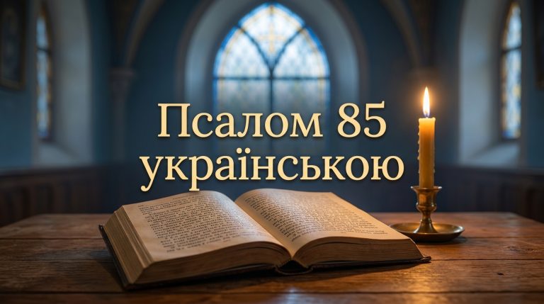 Псалом 85 українською: текст, тлумачення і коли читають