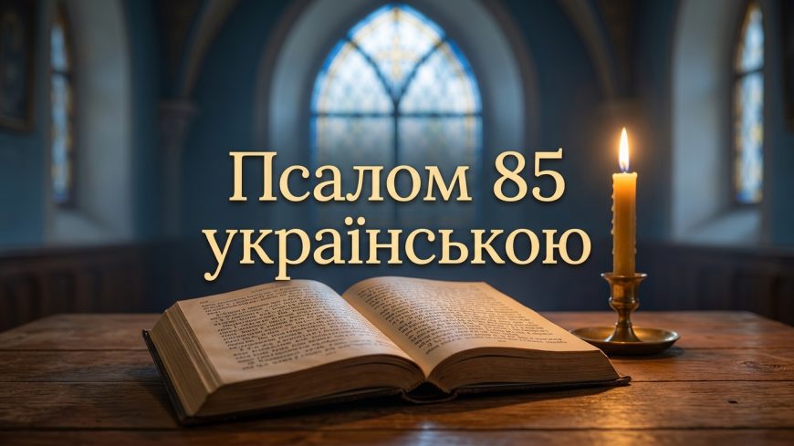 Псалом 85 українською: текст, тлумачення і коли читають
