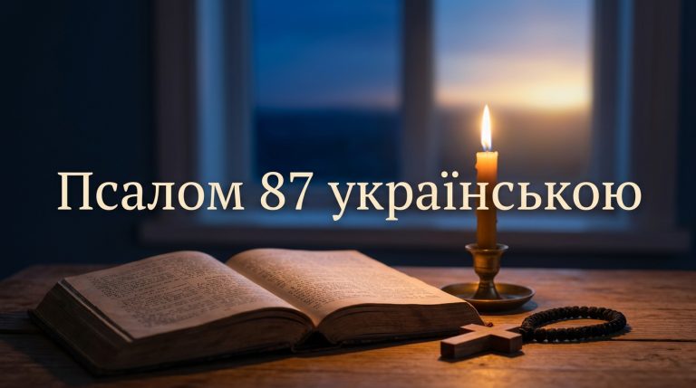 Псалом 87 українською: текст, тлумачення і коли читають