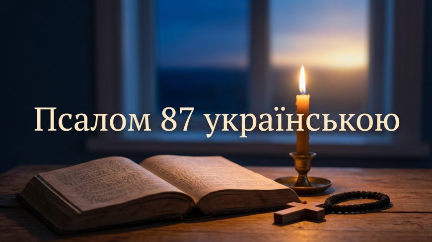 Псалом 87 українською: текст, тлумачення і коли читають