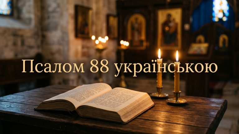 Псалом 88 українською: текст, тлумачення і коли читають