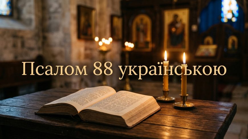 Псалом 88 українською: текст, тлумачення і коли читають