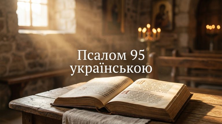 Псалом 95 українською: текст, тлумачення і коли читають