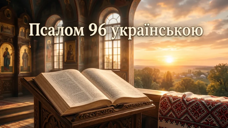 Псалом 96 українською: текст, тлумачення і коли читають